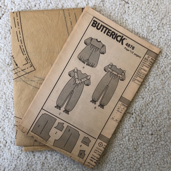 1990 new  vintage Butterick toddler Party Pants sewing pattern - Picture 11 of 16